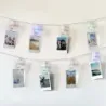 10 LED string light photoclip multicolor