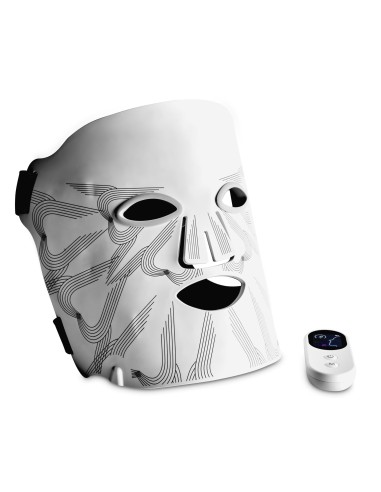 Silicone facial mask with light therapy