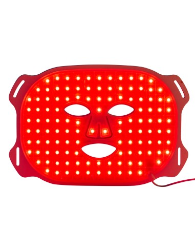 Silicone facial mask with light therapy