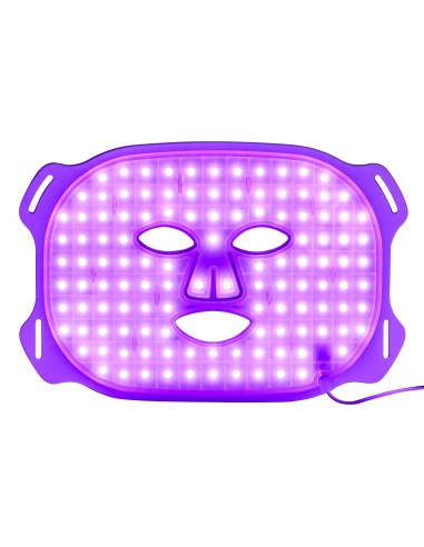 Silicone facial mask with light therapy