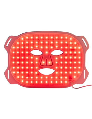 Silicone facial mask with light therapy