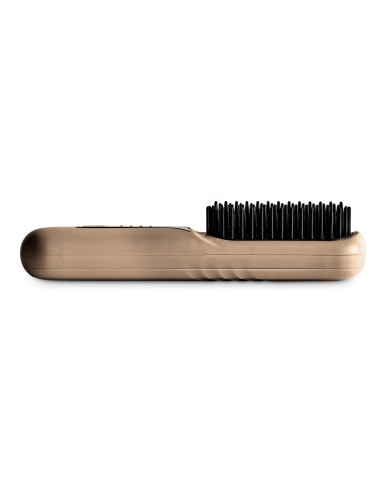 Rechargeable thermal straightening brush