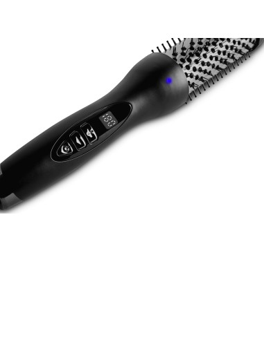 Thermal curling brush with infrared and ionic curlers