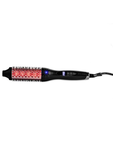 Thermal curling brush with infrared and ionic curlers