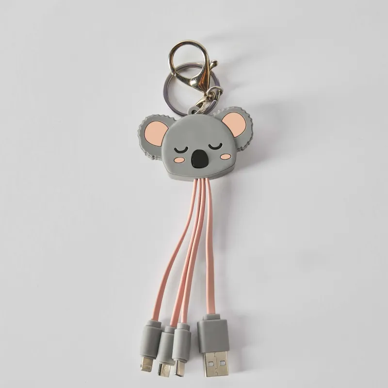 Cartoon Multicable USB to microUSB/TypeC/Lightning