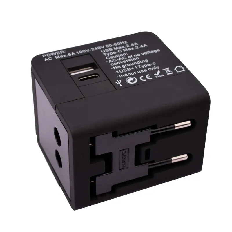 Travel Plug USB A + Type C